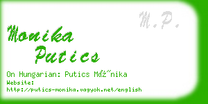 monika putics business card